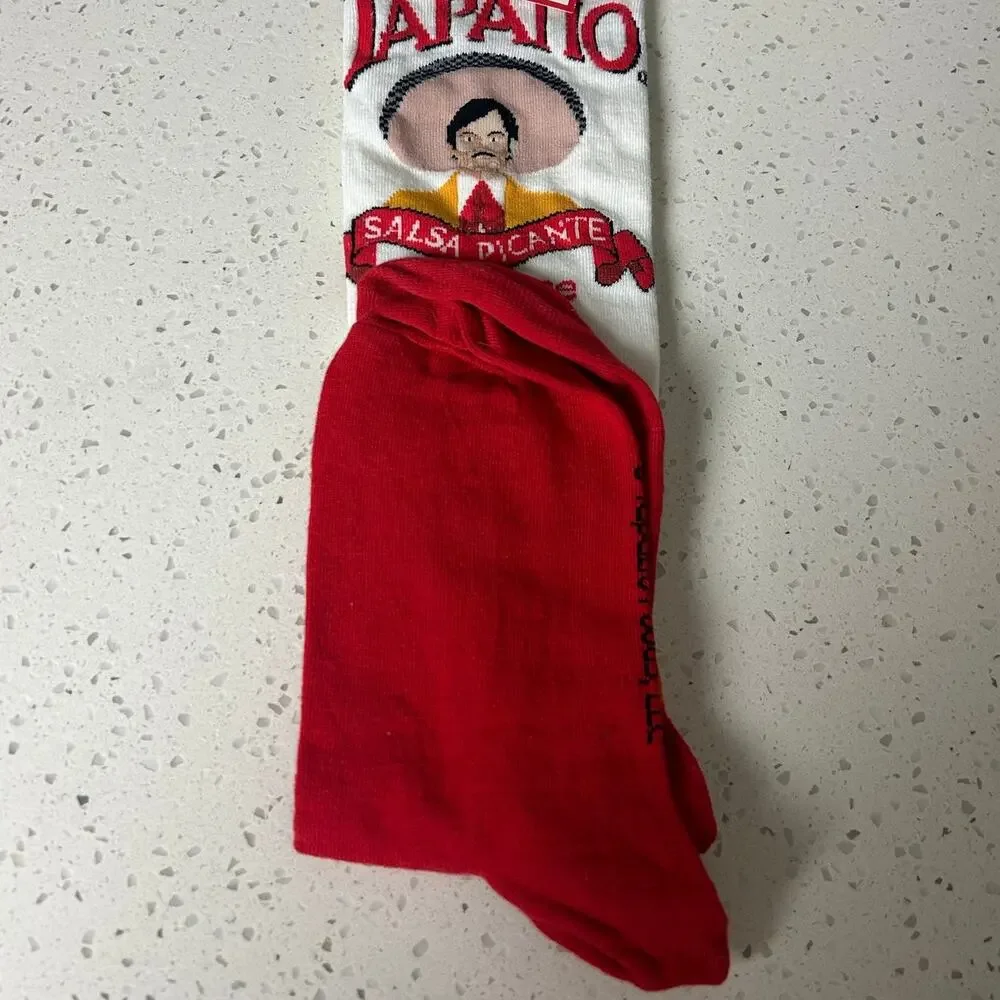 Socksmith Tapatío Salsa Picante Hot Sauce Women’s socks size 5-10.5 shoe NWT